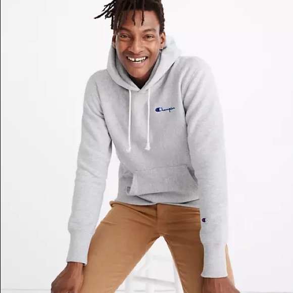 Madewell Men’s Champion Hooded Sweatshirt - Picture 1 of 6